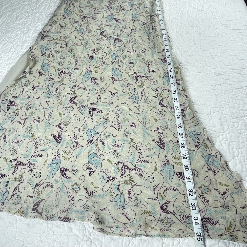Express Cream and Purple Maxi Skirt - Picture 7 of 10